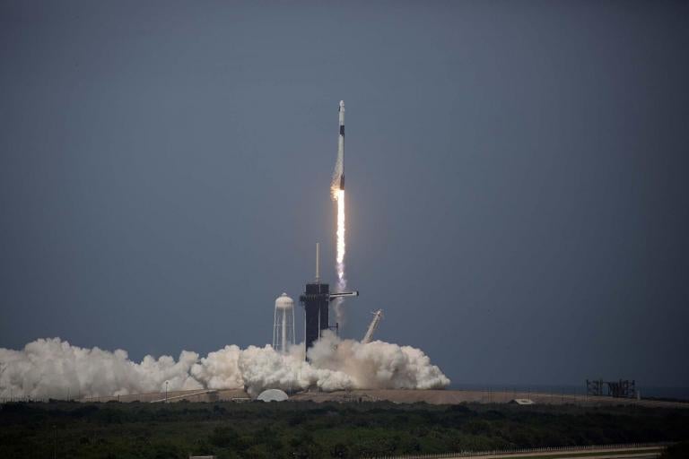 SpaceX Nasa launch: Watch video of astronauts being sent into space on historic mission