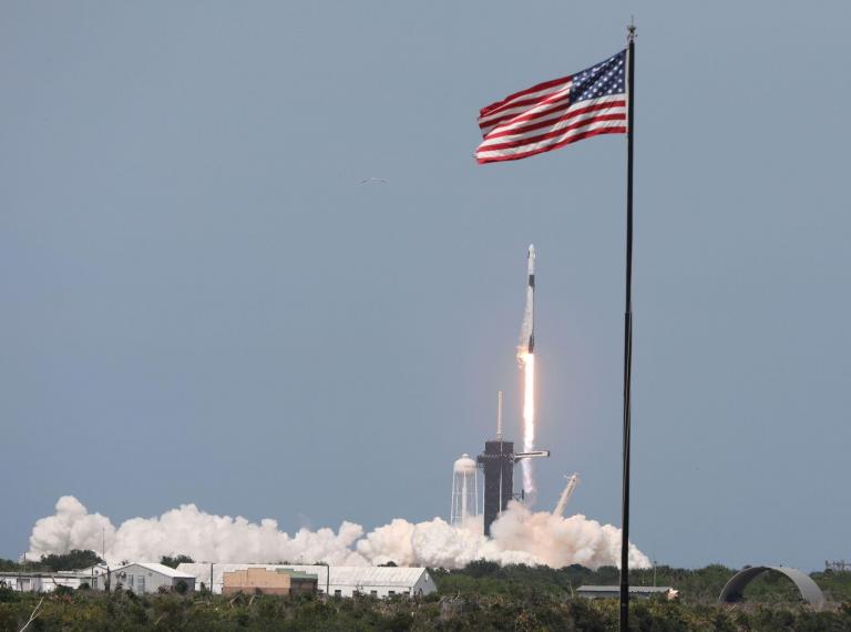 SpaceX launch: Nasa astronauts shot into space in historic mission