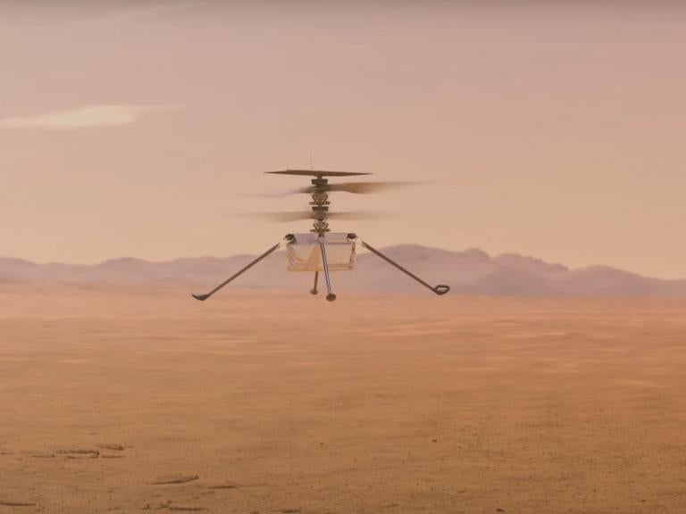 Nasa prepares to fly a helicopter on Mars as part of Perseverance lander mission