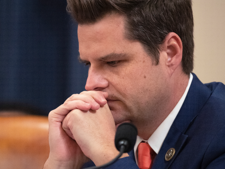 Matt Gaetz: Twitter adds &apos;glorifying violence&apos; label after Republican calls for Antifa to be &apos;hunted down&apos;