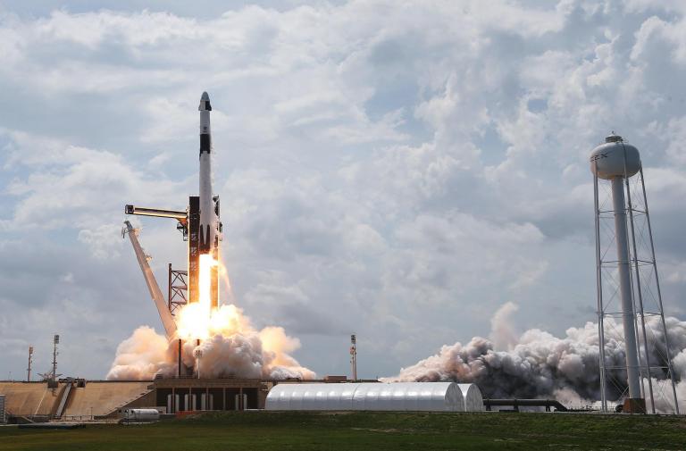 SpaceX: Nasa astronauts dock at the International Space Station on historic mission