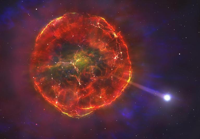 Supernova seen hurtling through our galaxy after thermonuclear explosion