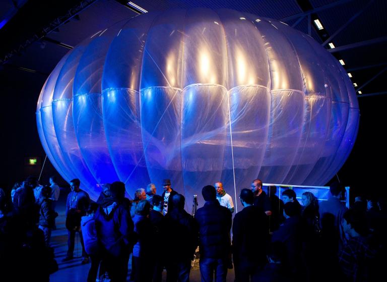 Google internet balloons sent into the air in Kenya to provide 4G from the sky