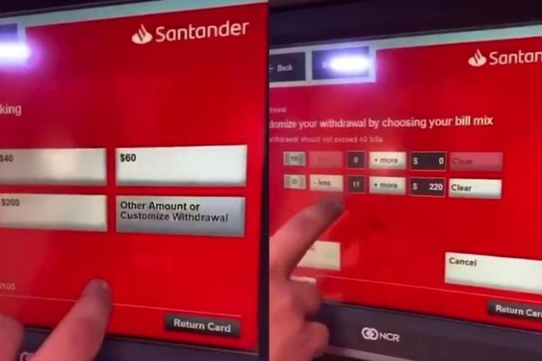 Video shows man explaining how to hack Santander ATM