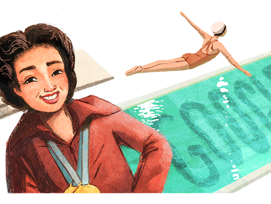 Vicki Draves: Google Doodle celebrates first Asian American woman to win Olympic medal