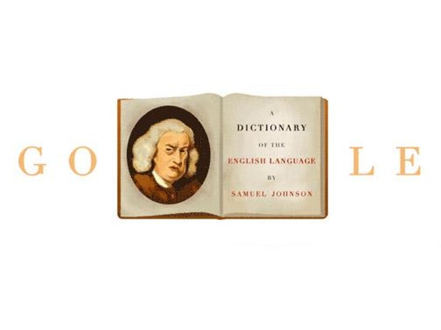 Google Doodle celebrating lexicographer Dr Samuel Johnson