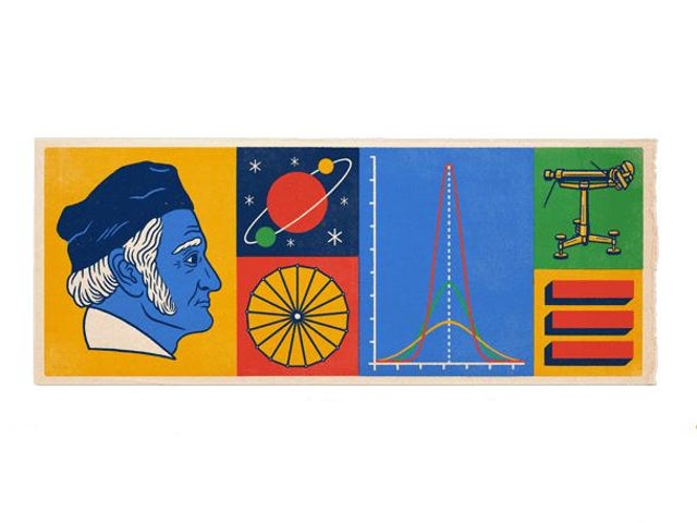 Google Doodle celebrating mathematician and physicist Johann Carl Friedrich Gauss