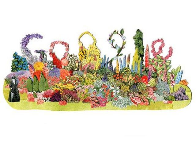 Google Doodle celebrating horticulturist Gertrude Jekyll