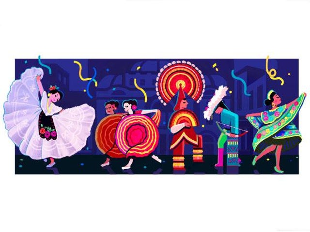 Google Doodle celebrating ballet choreographer Amalia Hernandez