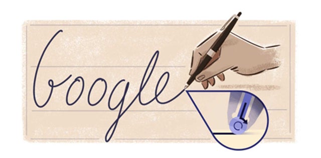 Google celebrates Ladislao José Biro's 117th birthday