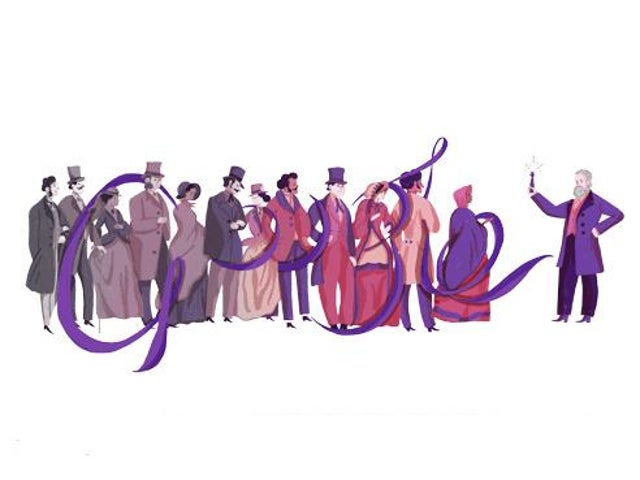 Google Doodle celebrating chemist Sir William Henry Perkin