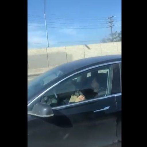 Tesla driver caught asleep behind wheel of self-driving car going 93mph