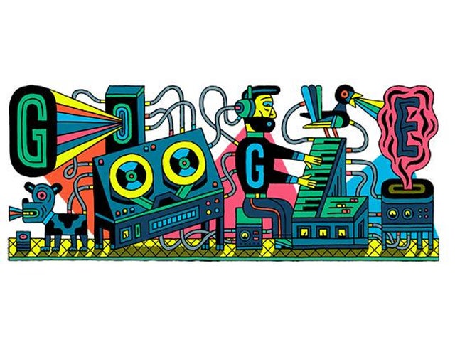 Google Doodle celebrating the Studio for Electronic Music