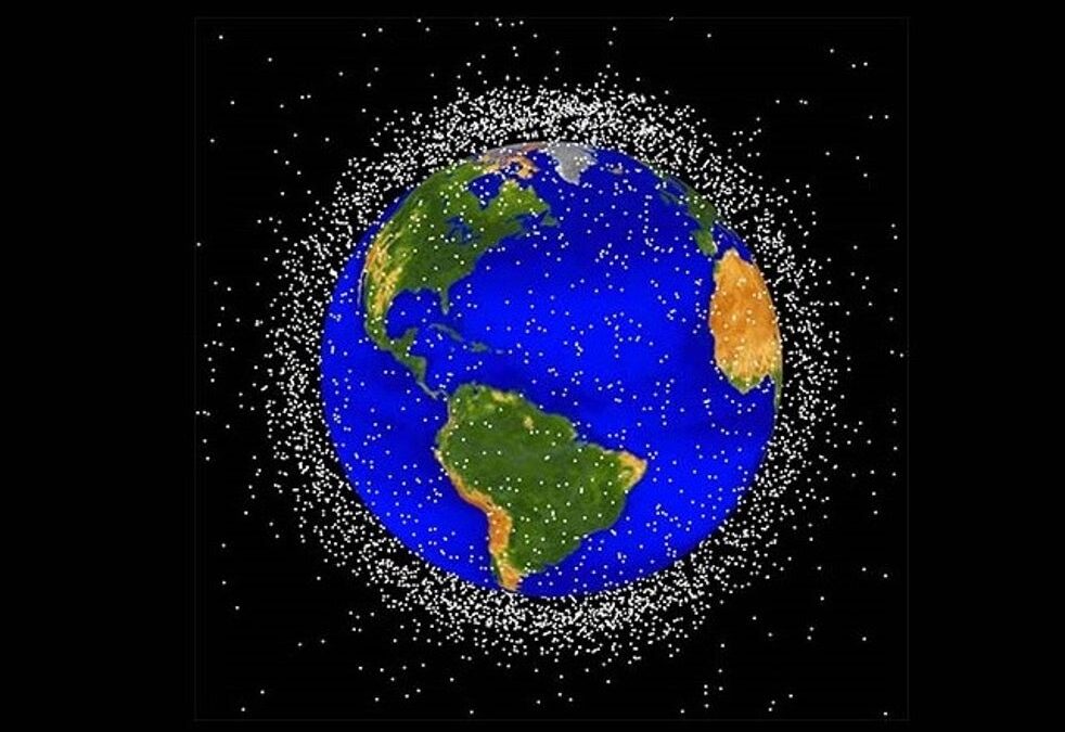 What happens if two bits of space junk actually collide?